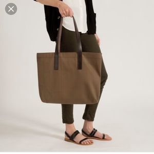 Everlane Twill Brown Tote
